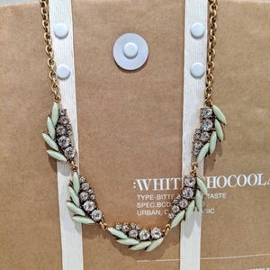 J Crew mint jeweled statement necklace